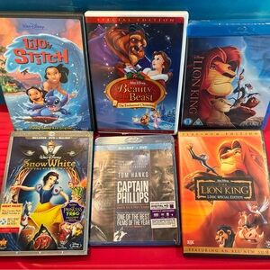Disney Special Edition DVD and Blu-ray Set with Red and Blue Covers